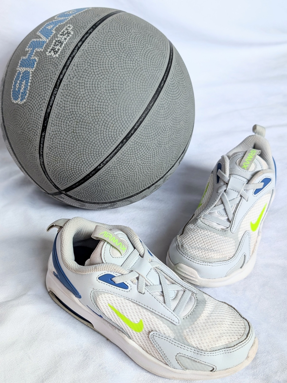Kids Boys US 1.5 Y Nike Air Max Sneakers Shoes Bolt PS Pure Platinum Royal Volt